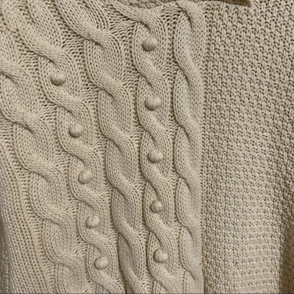 Style & Co Women’s Creme Tunic Block Cable Knit M - Picture 8 of 8